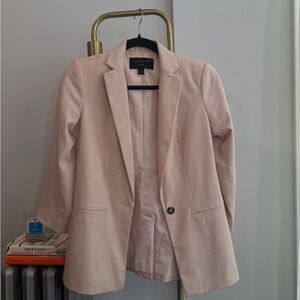 Anne Taylor Women's Pink Blazer Preppy Size 00 Petite